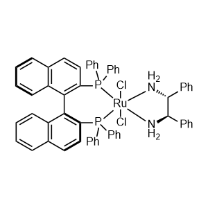 Dichloro[(S)-(-)-2,2'-bis(diphenylphosphino)-1,1'-binaphthyl][(1R,2R)-(+)-1,2-diphenylethylenediamine]ruthenium(II)